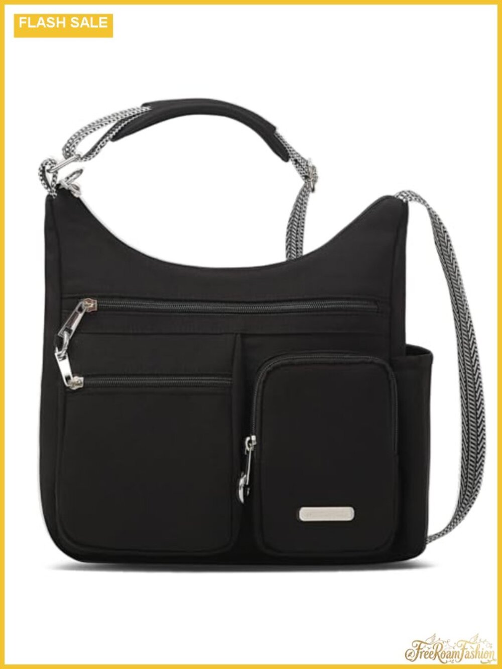 Anti Theft Crossbody Bag Waterproof Nylon Travel Purse Multi Pocket RFID